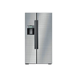 Siemens KA62DS21 American Style Fridge Freezer, White Glass